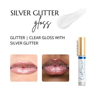 New Lipsense Silver Glitter Gloss